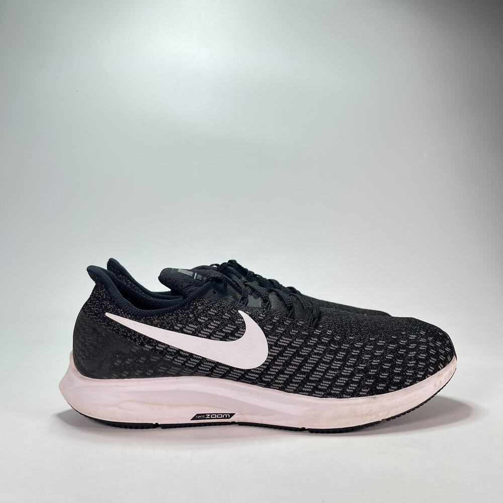 Nike Air Zoom Pegasus 35 Black White Running Shoes 942854-001 Men's Size 12